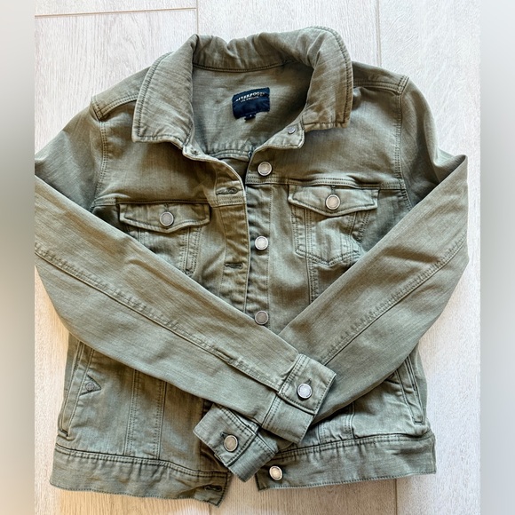 Liverpool denim jacket size small olive green - Picture 2 of 3